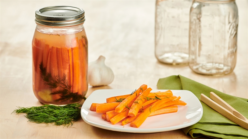 Fermented Dilly Carrot Sticks