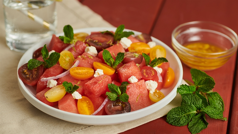 Watermelon Tomato Salad