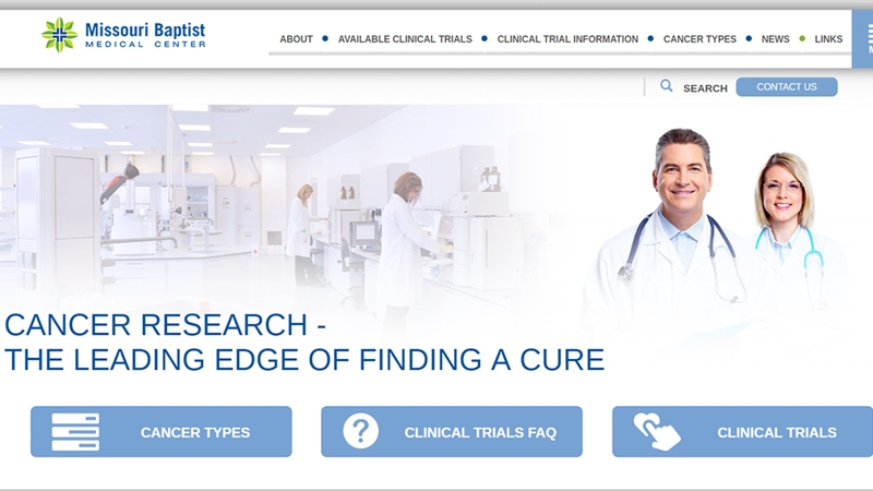 Thumbnail of landing page of the MoBap Cancer Research website 