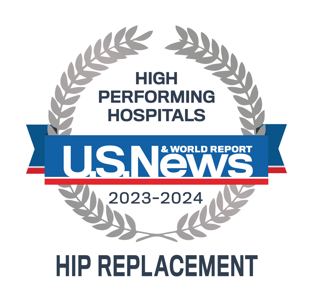 Hip Replacement - 2023-24 Best Performing Hospitals - U.S. News Emblem