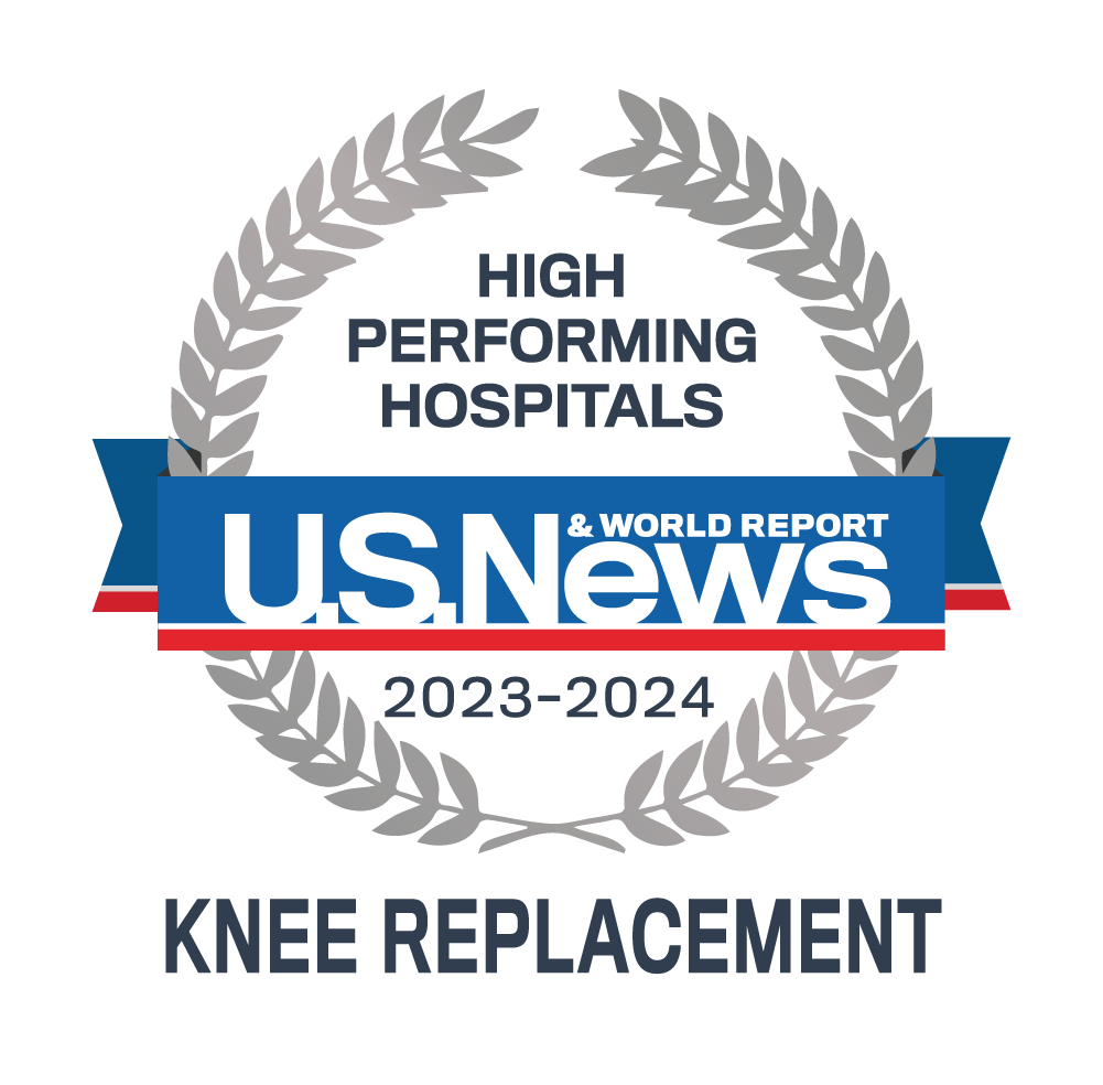Knee Replacement - 2023-24 Best Performing Hospitals - U.S. News Emblem