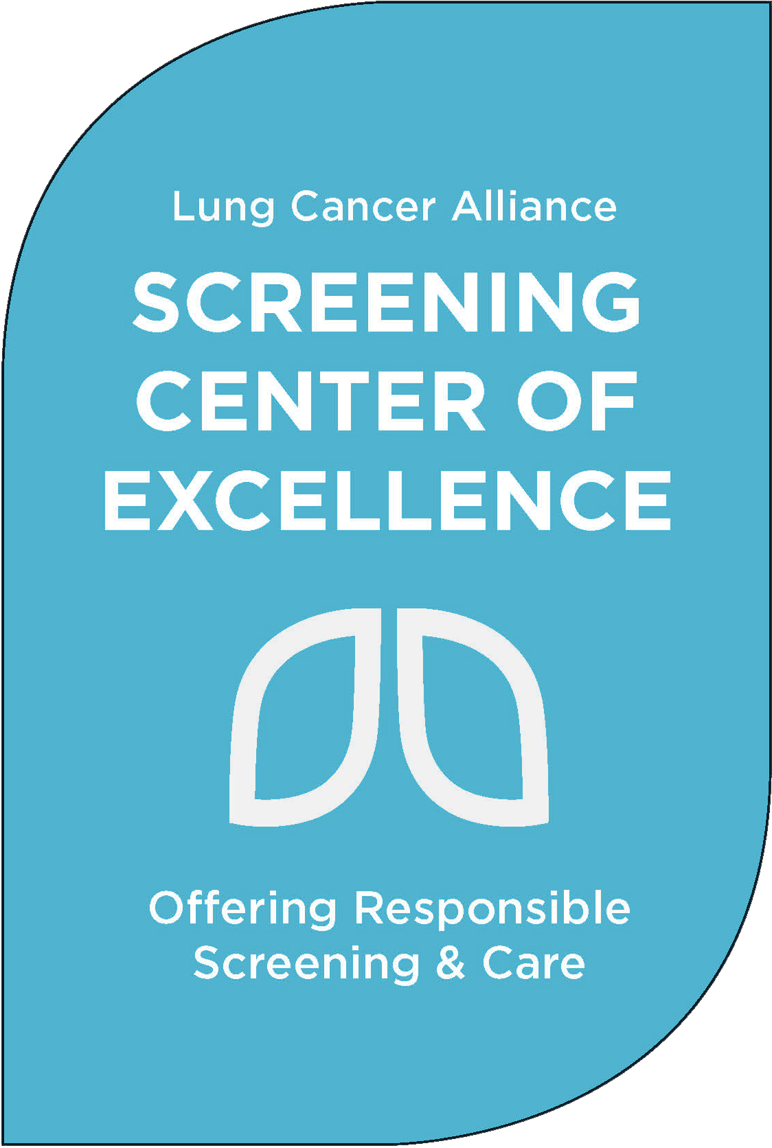 Lung Cancer Alliance Screening Center of Excellence badge