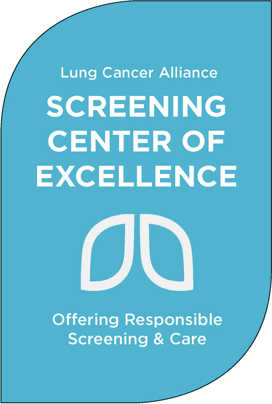 Lung Cancer Alliance Screening Center of Excellence badge Lung Cancer Alliance Screening Center of Excellence badge