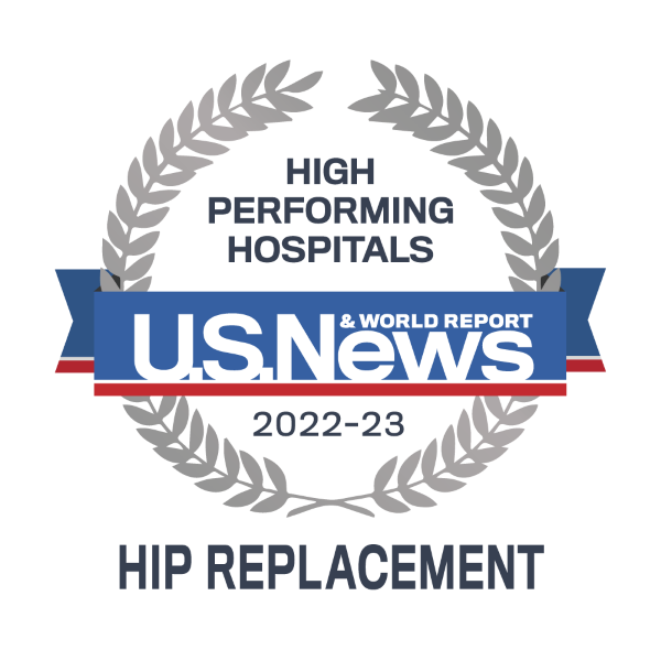 Hip Replacement - 2022-23 Best Performing Hospitals - U.S. News Emblem