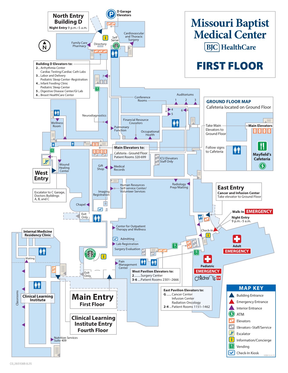 Missouri Baptist Medical Center First Floor Map Missouri Baptist Medical Center First Floor Map