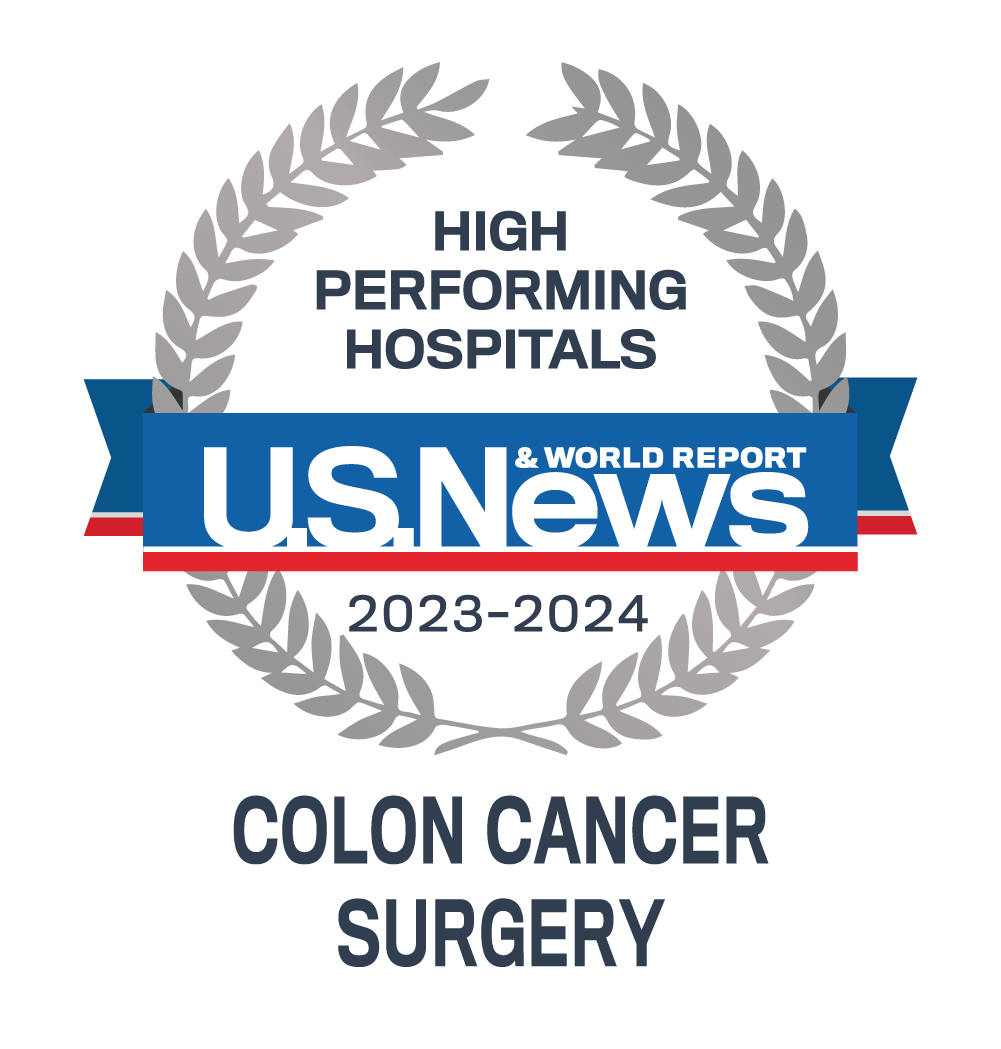 Colon Cancer Surgery - 2023-24 Best Performing Hospitals - U.S. News Emblem