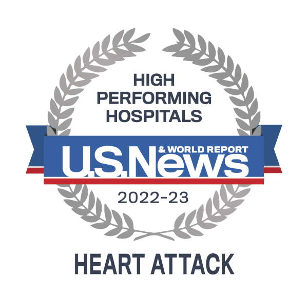 Heart Attack - 2022-23 Best Performing Hospitals - U.S. News Emblem