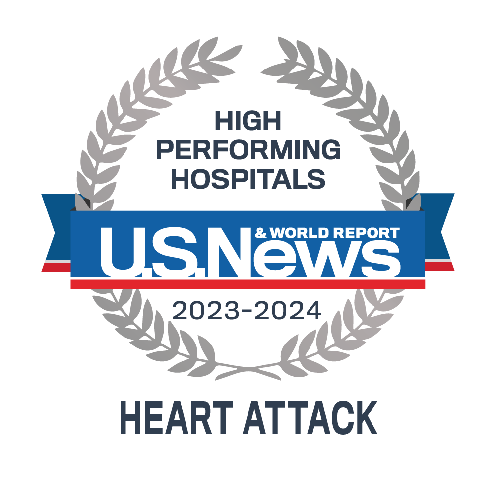 Heart Attack - 2023-24 Best Performing Hospitals - U.S. News Emblem