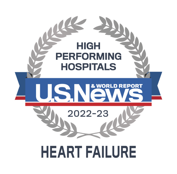 Heart Failure - 2022-23 Best Performing Hospitals - U.S. News Emblem
