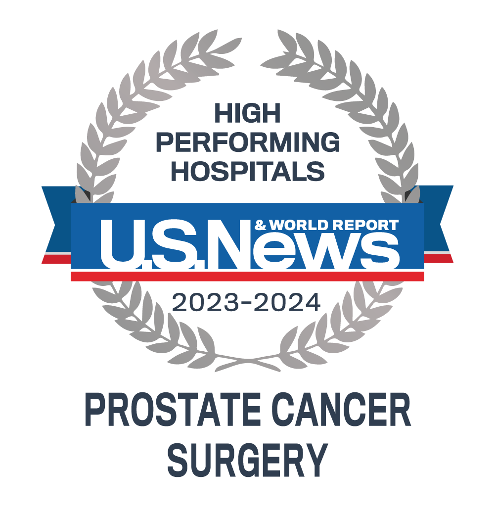 Prostate Cancer Surgery - 2023-24 Best Performing Hospitals - U.S. News Emblem