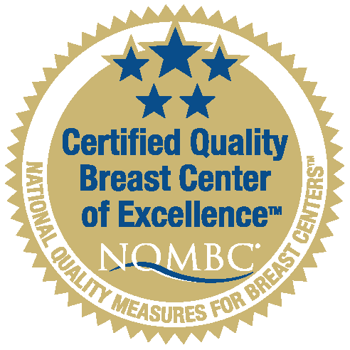 NOMBC Certified Quality Breast Center of Excellence seal