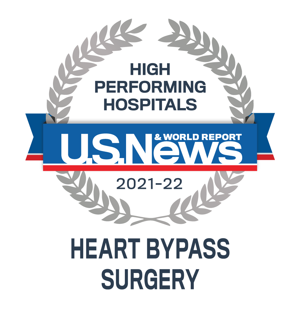 Heart Bypass Surgery - 2021-22 Best Performing Hospitals - U.S. News Emblem