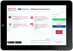 tablet computer with screenshot of MyChart landing page